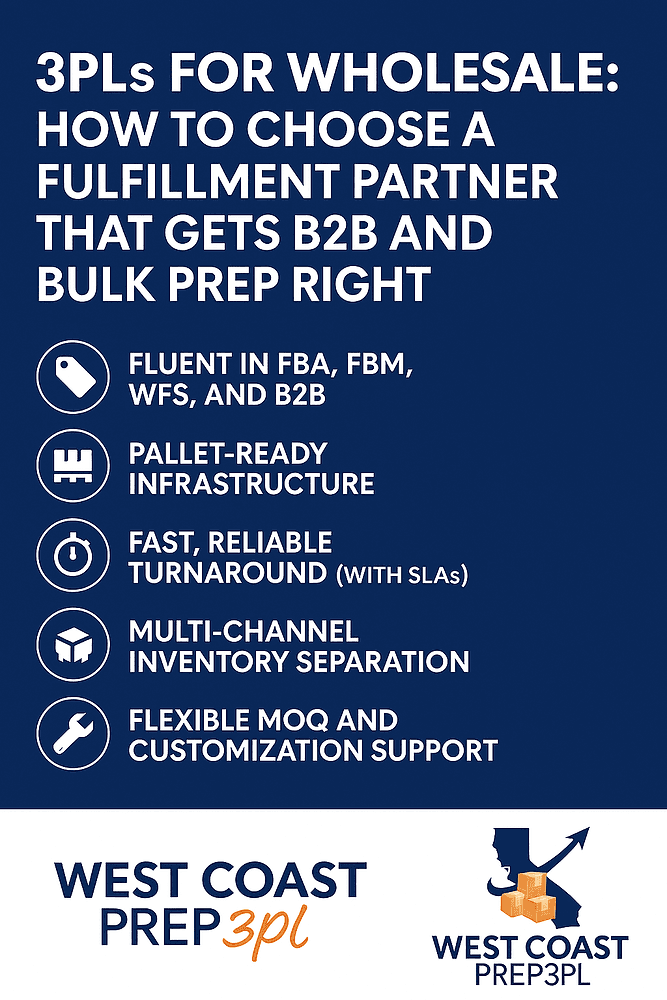 3PLs for Wholesale: How to Choose a Fulfillment Partner That Gets B2B and Bulk Prep Right