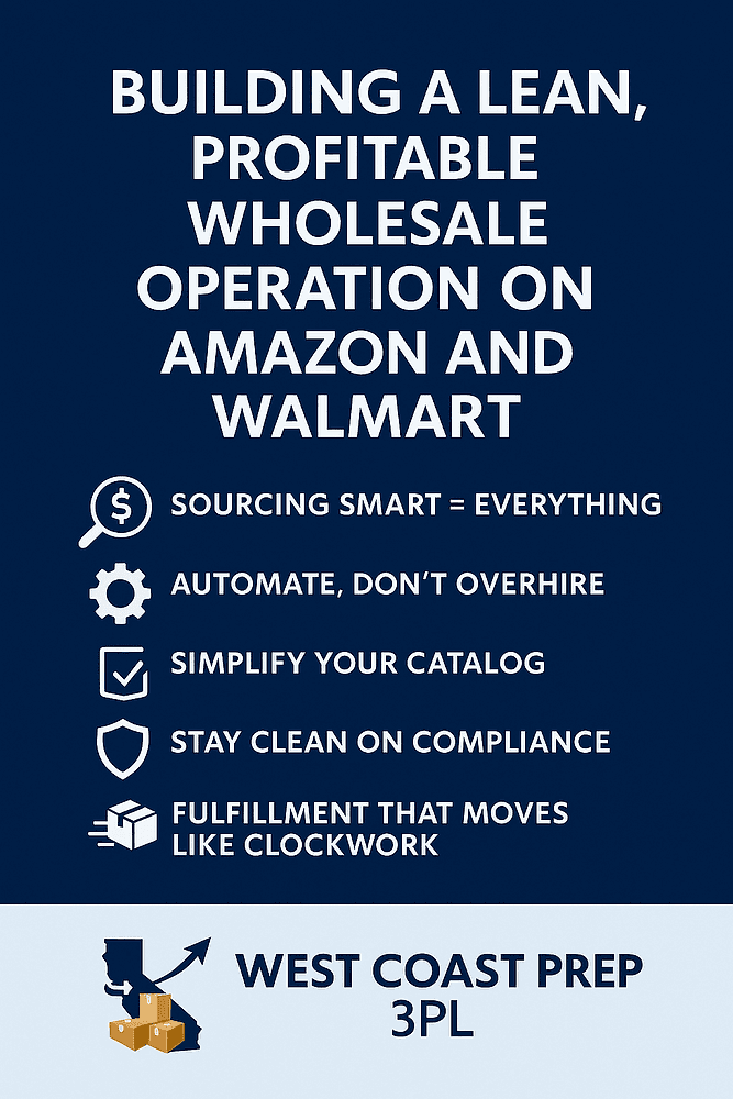 Building a Lean, Profitable Wholesale Operation on Amazon and Walmart