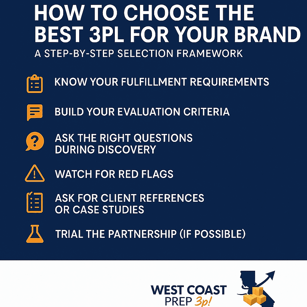 How to Choose the Best 3PL for Your Brand: A Step-by-Step Selection Framework