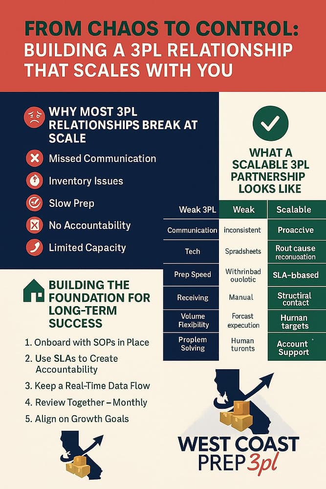 From Chaos to Control: Building a 3PL Relationship That Scales With You