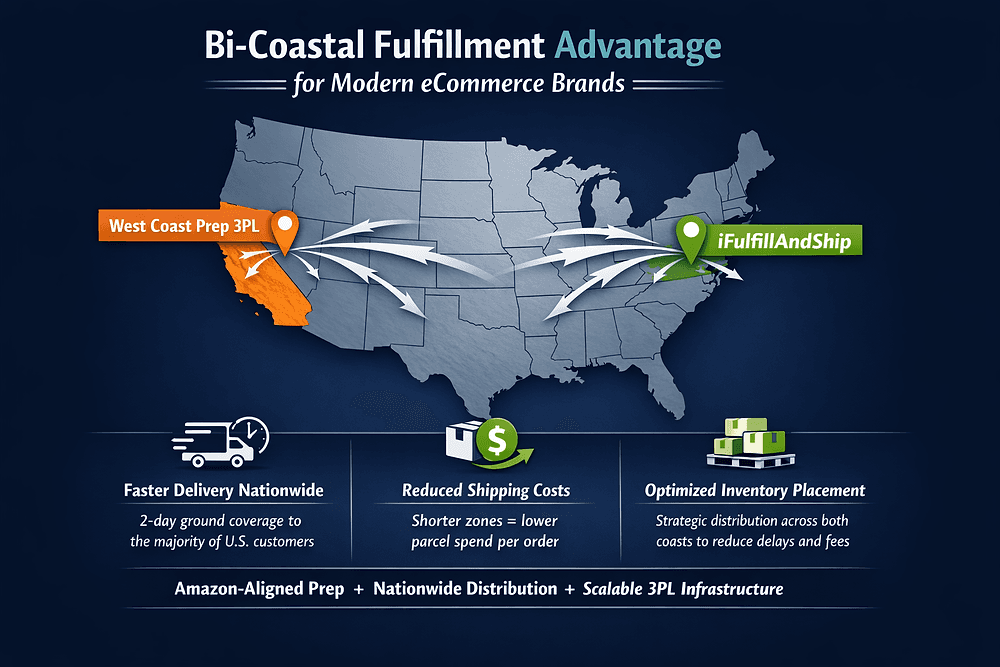 West Coast Prep & iFulfillAndShip Announce Strategic Partnership for Bicoastal Fulfillment